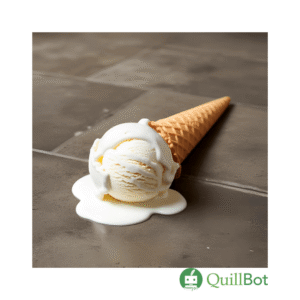 Melting ice cream
