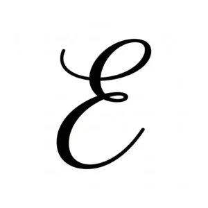 Cursive capital E