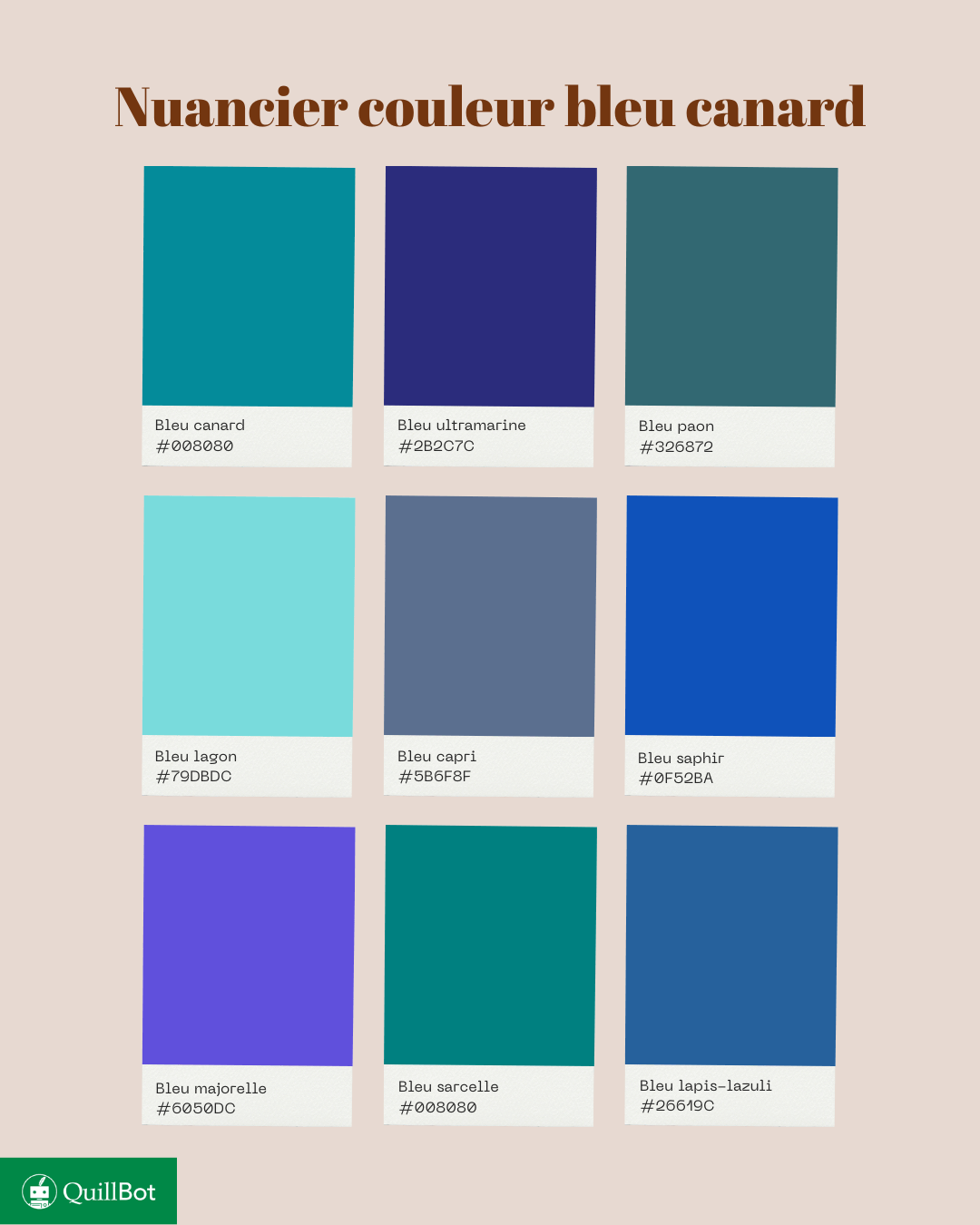 bleu canard couleur