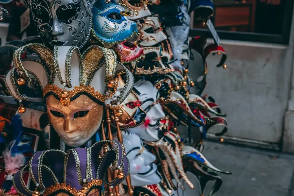 Venetian carnival masks