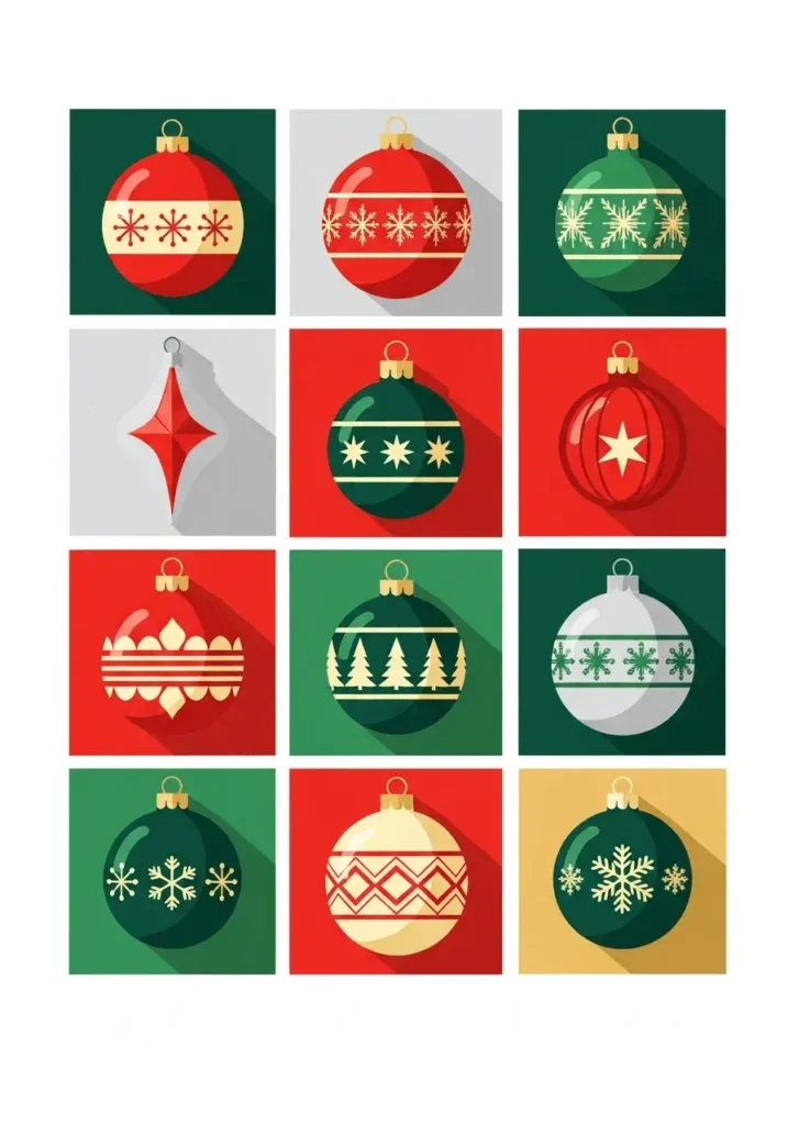 An AI-generated image of ornaments