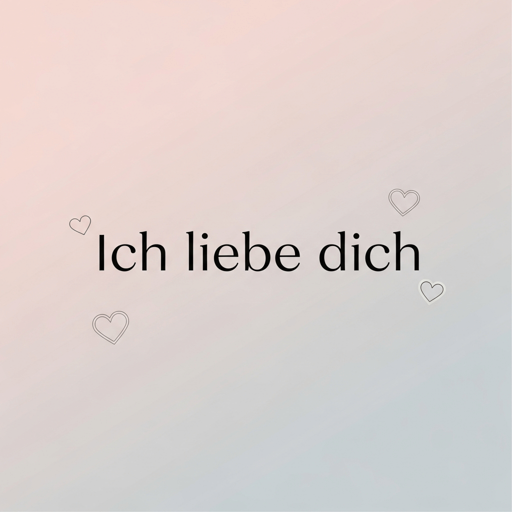 Dezentes Ich-liebe-dich-Bild