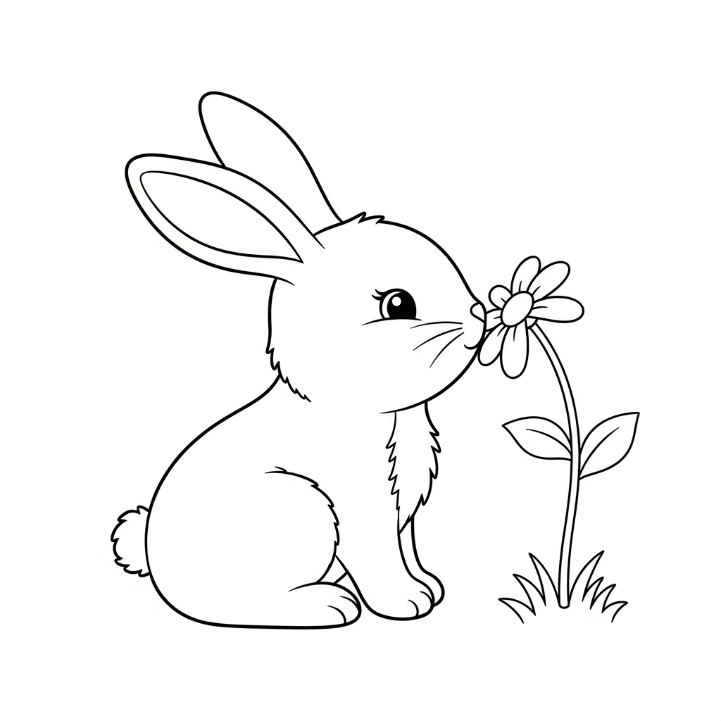 Frühlings-Ausmalbild für Kinder