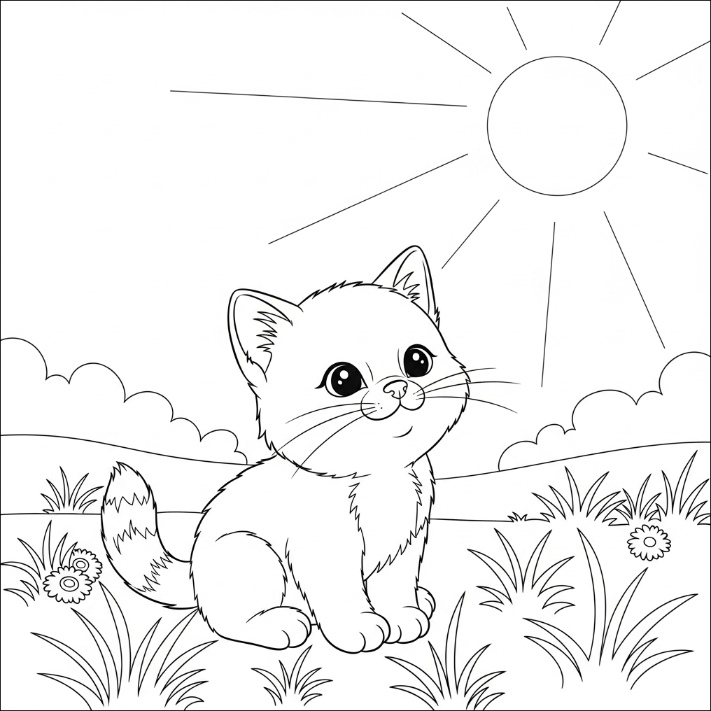 Frühlings-Ausmalbild für Kinder