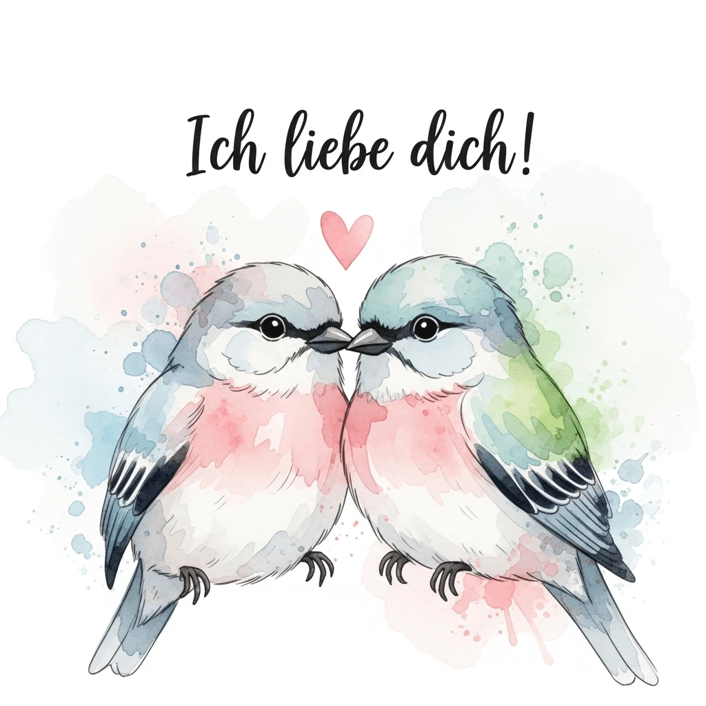 Niedliches Ich-liebe-dich-Bild