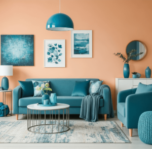 Apricot Room Complementary Colors