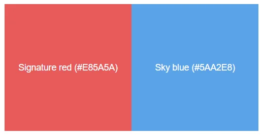 Color wheel main brand colors