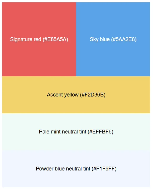 Color wheel neutral supporting colors