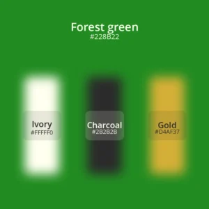 Forest green color palette 1