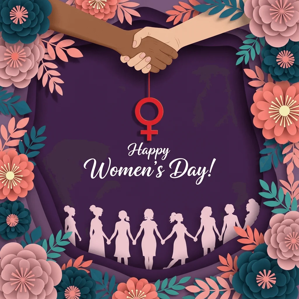 Happy Women's Day Art