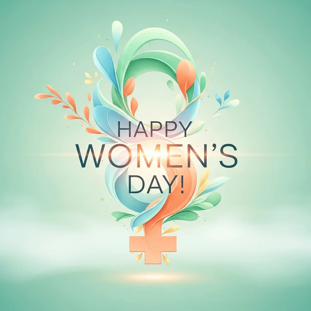 Happy Women's Day Green