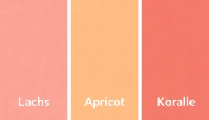 Lachs Apricot Koralle Color Palette