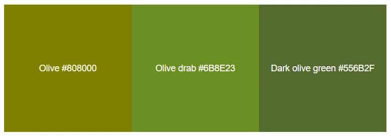 Olive green hex code