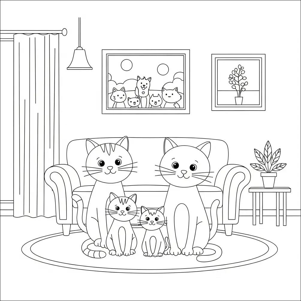 Katzen-Ausmalbild-10