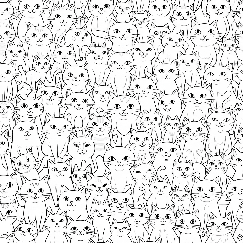 Katzen-Ausmalbild-11