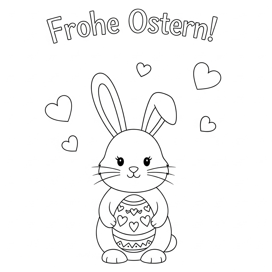 Ausmalbild Ostern