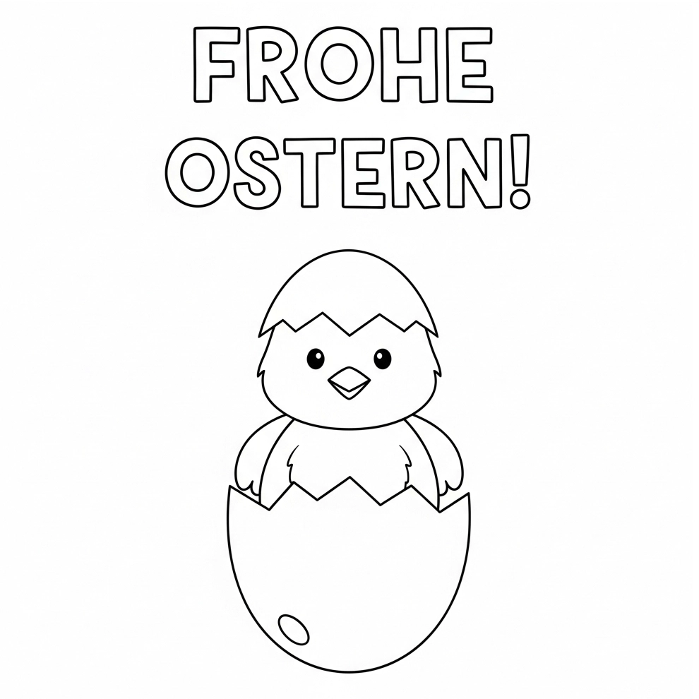 Ausmalbild Ostern