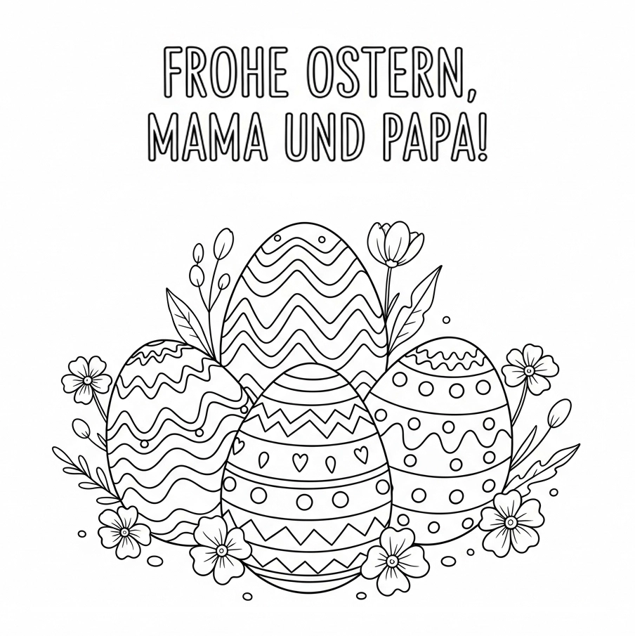 Ausmalbild Ostern