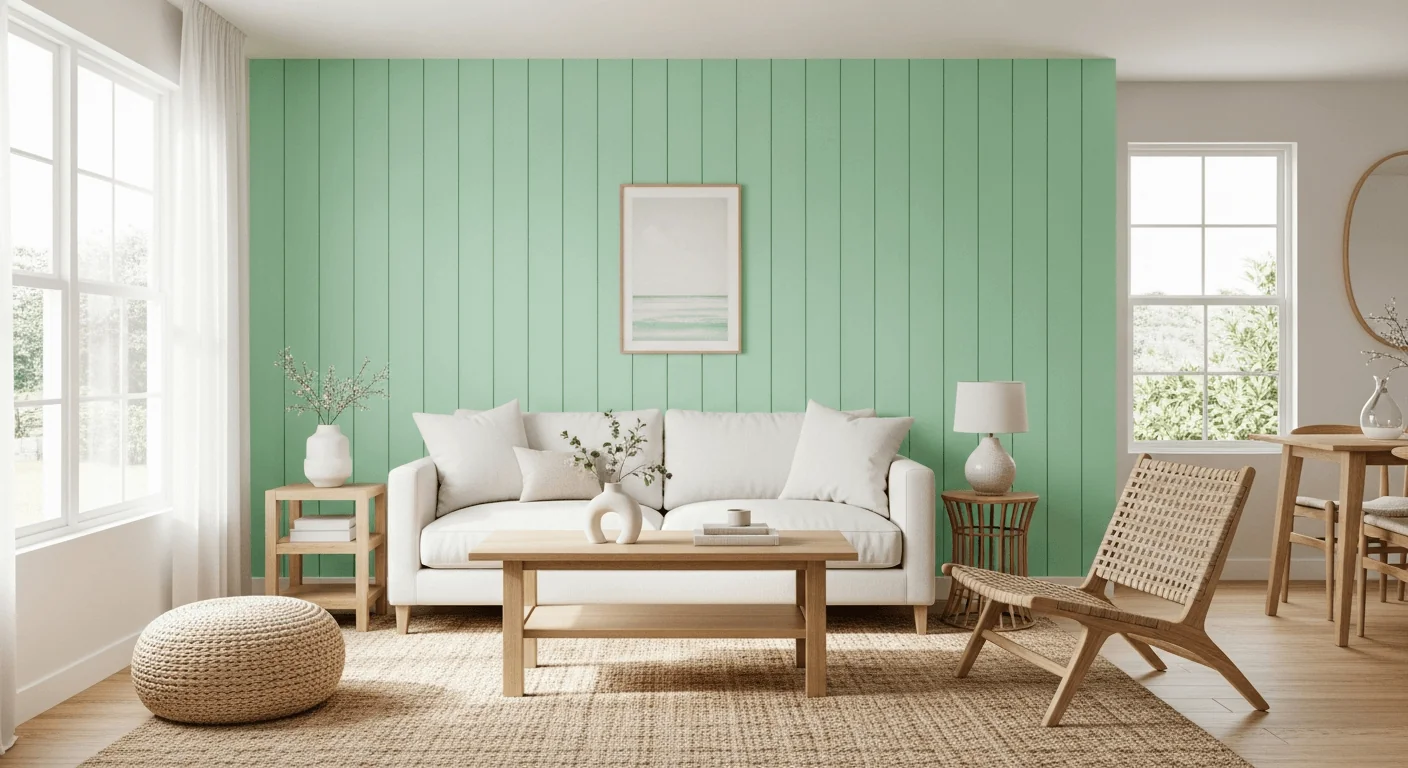 Seafoam green interior