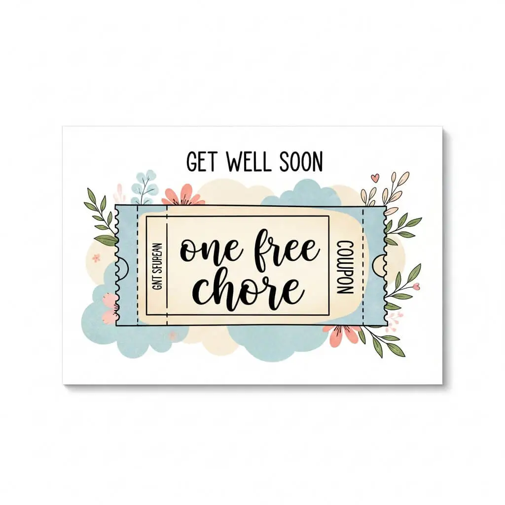 get well soon card - creative - coupon