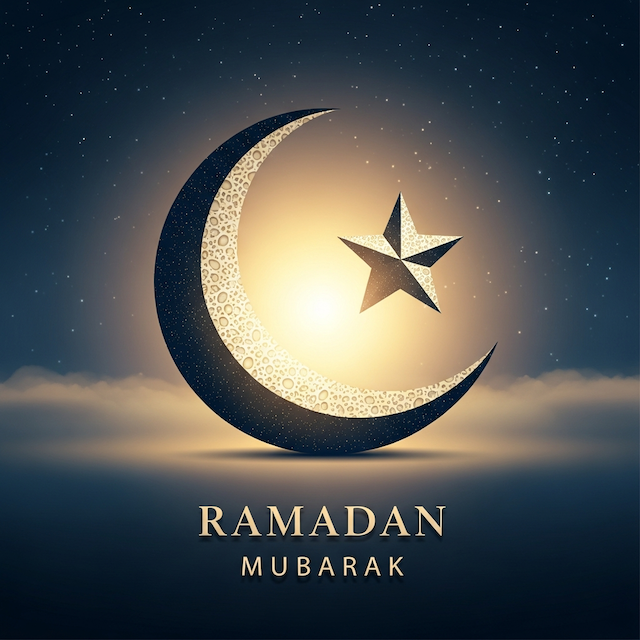 crescent moon and star