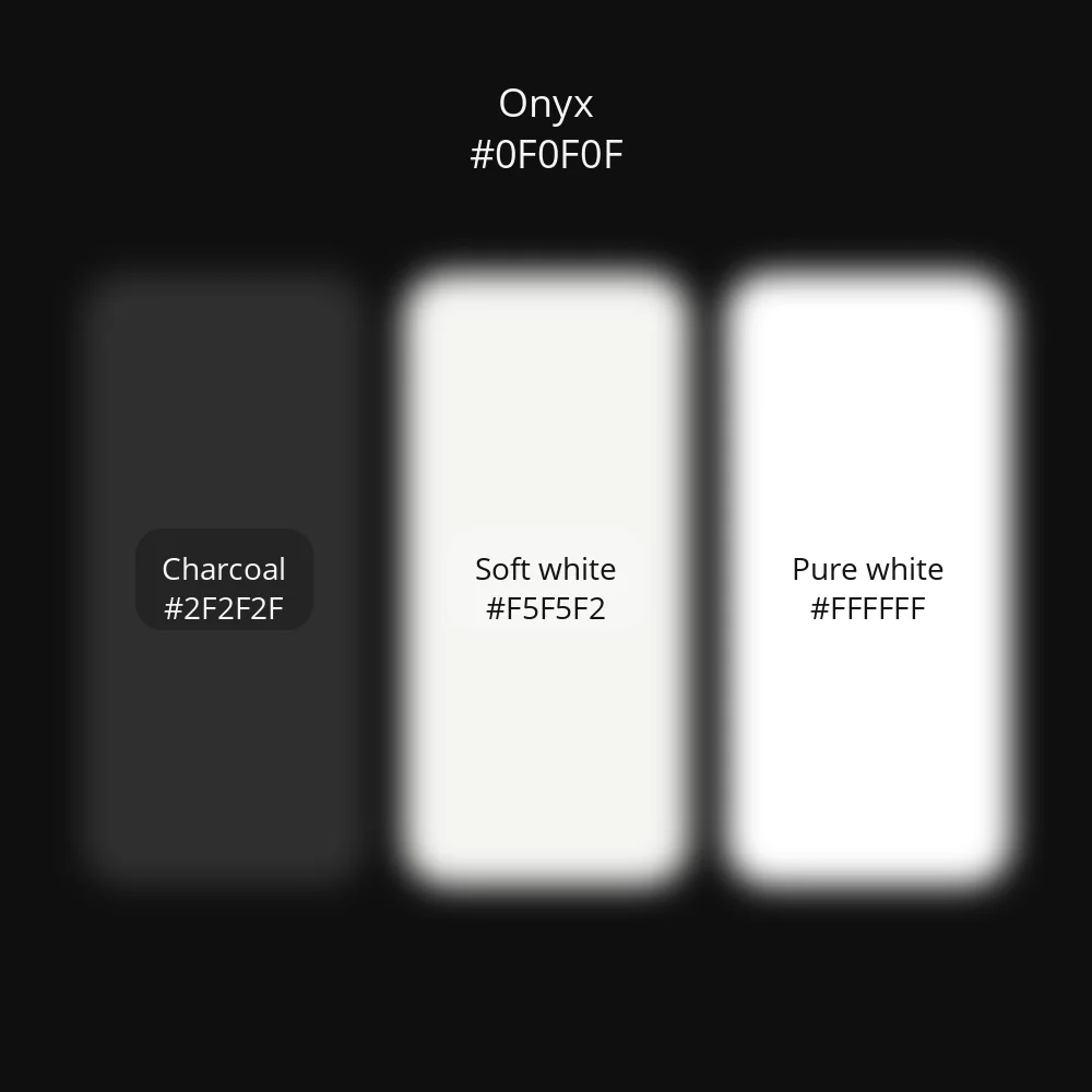 Black color palette 4