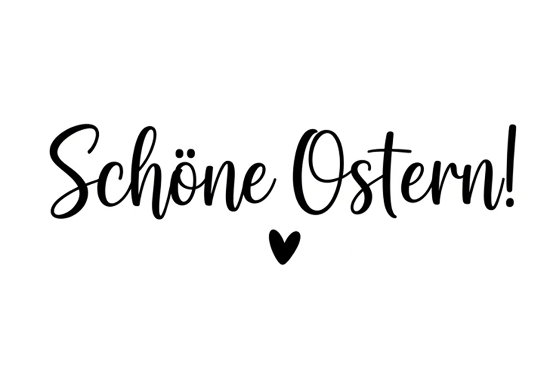 Frohe Ostern Schriftzug