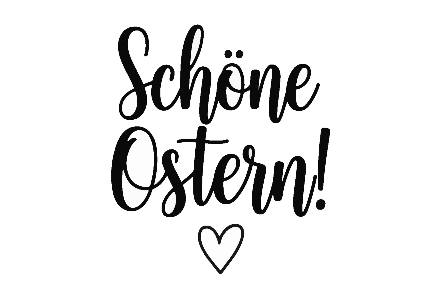Frohe Ostern Schriftzug