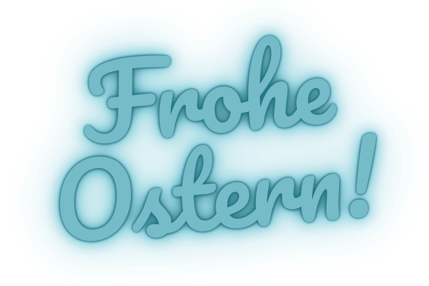Frohe Ostern Schriftzug
