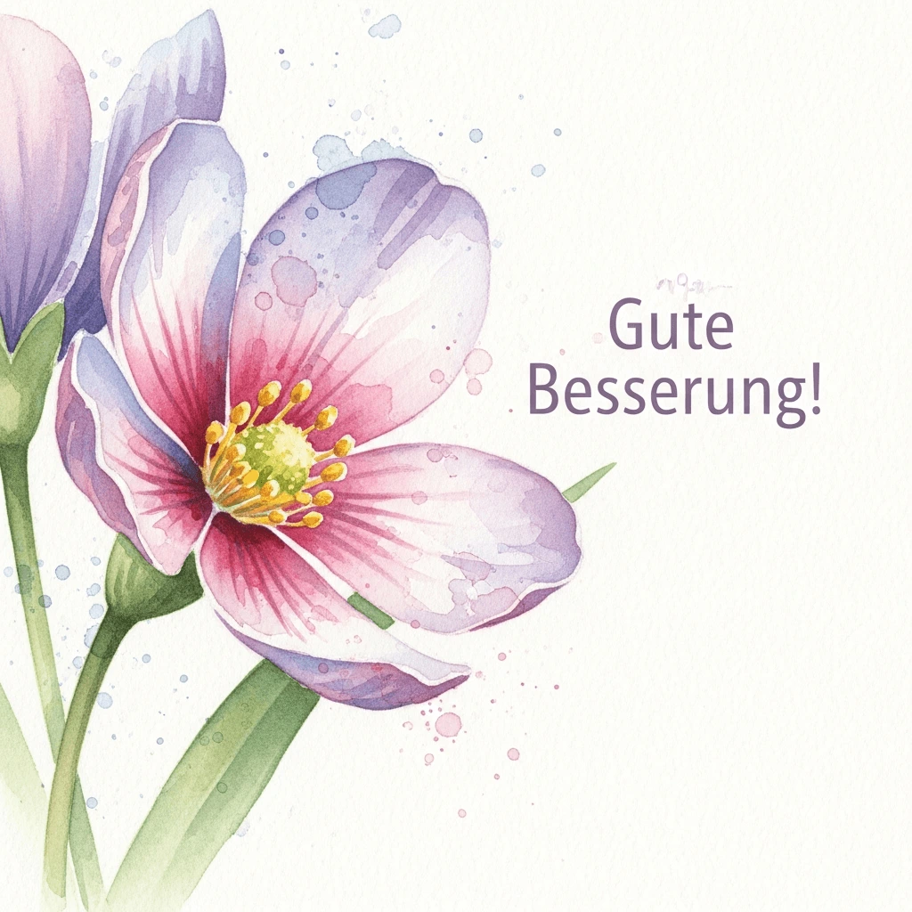 Gute Besserung Blüte