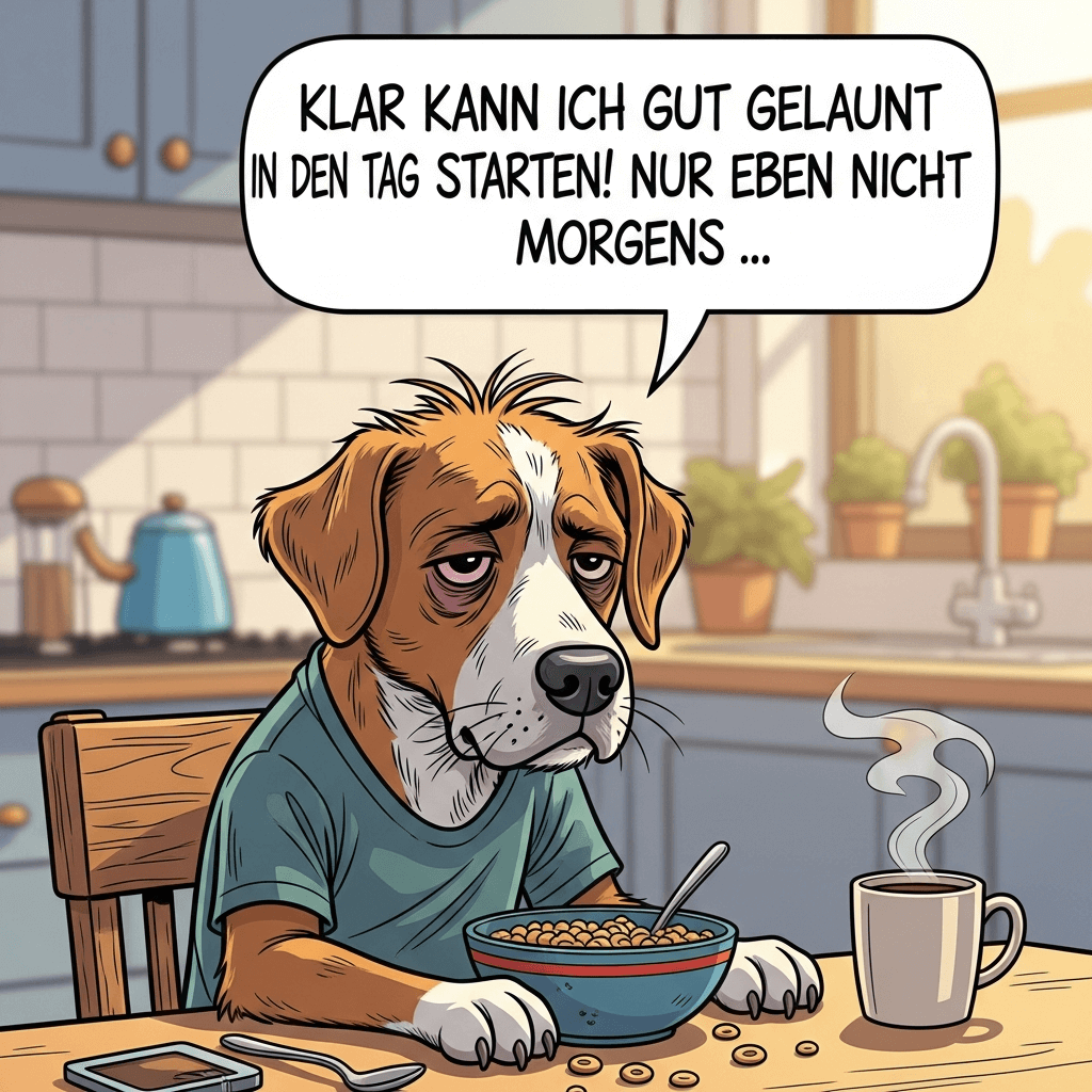 Guten-Morgen-Gruß lustig