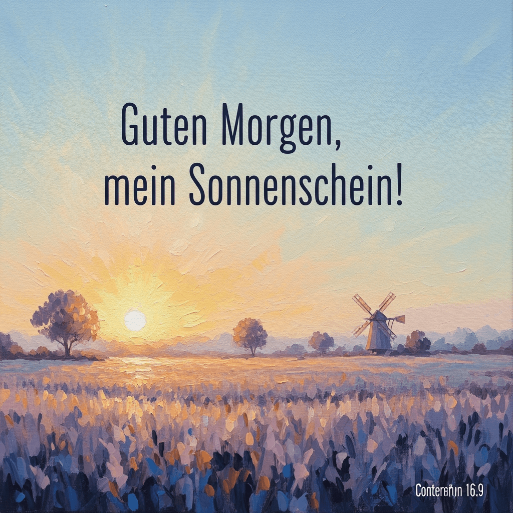 Romantischer Guten-Morgen-Gruß