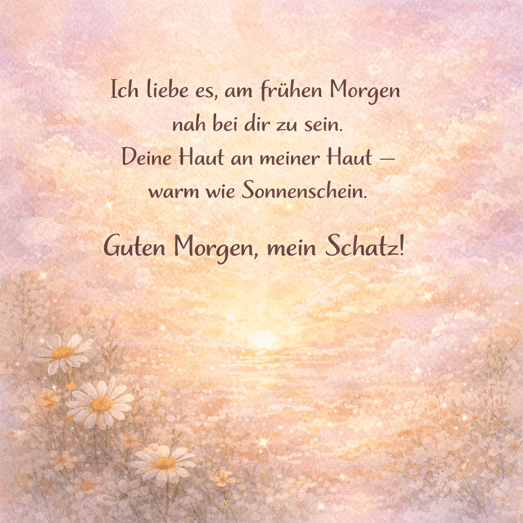 Guten Morgen mein Schatz