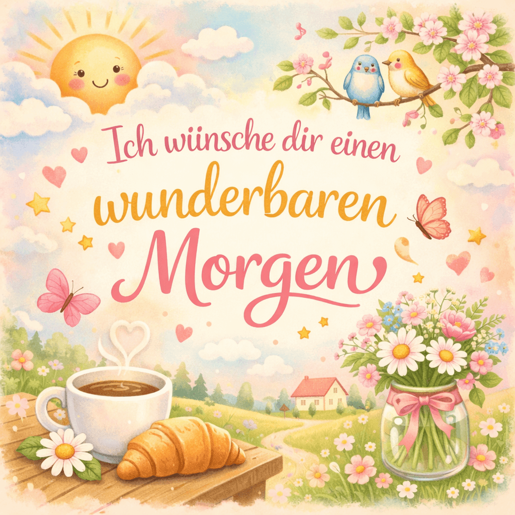 Guten-Morgen-Gruß für Freunde