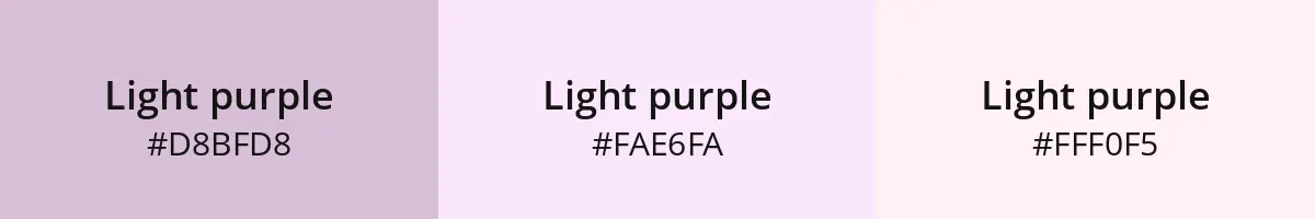 Light purple hex code