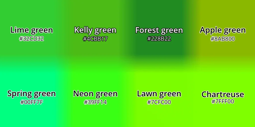 Lime green comparisons