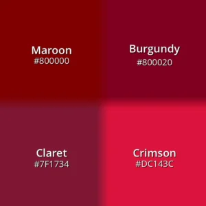 Maroon vs burgundy