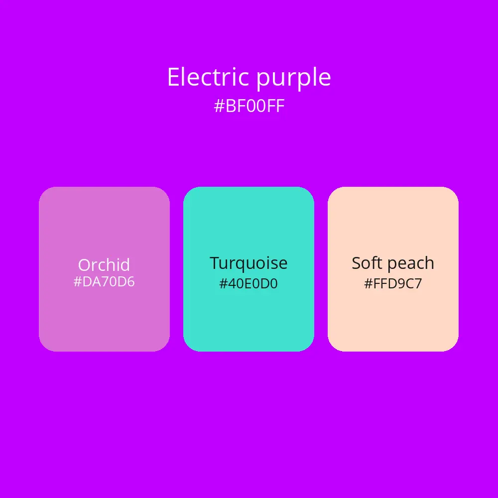 Purple color palette 2