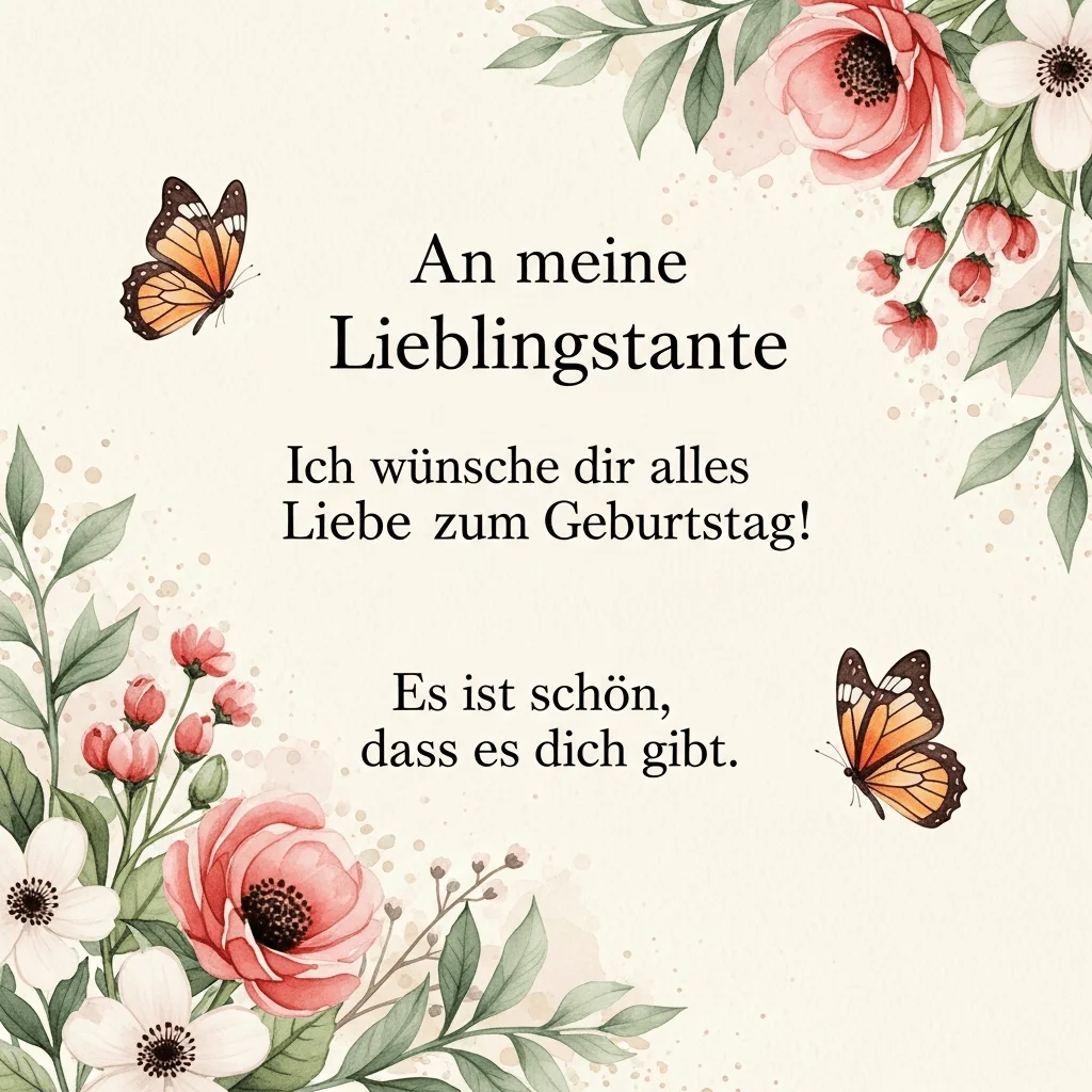 Geburtstagswunsch-Tante