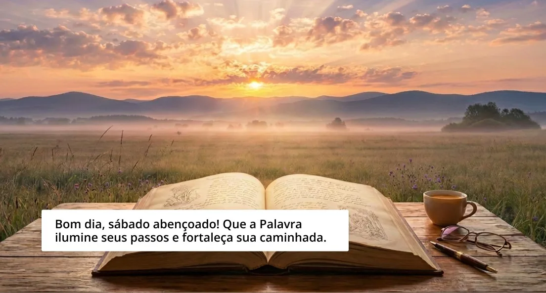 Bom dia, sábado abençoado