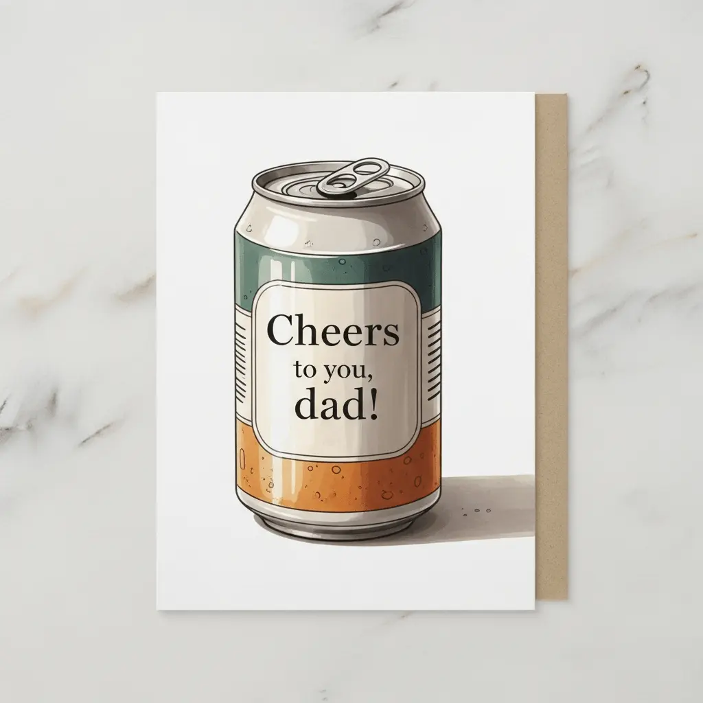 beer themed card for father's day