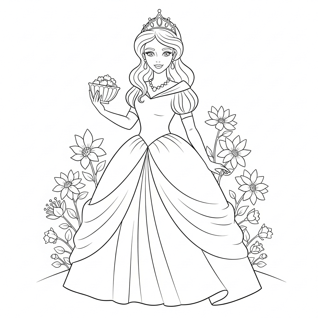 coloriage princesse