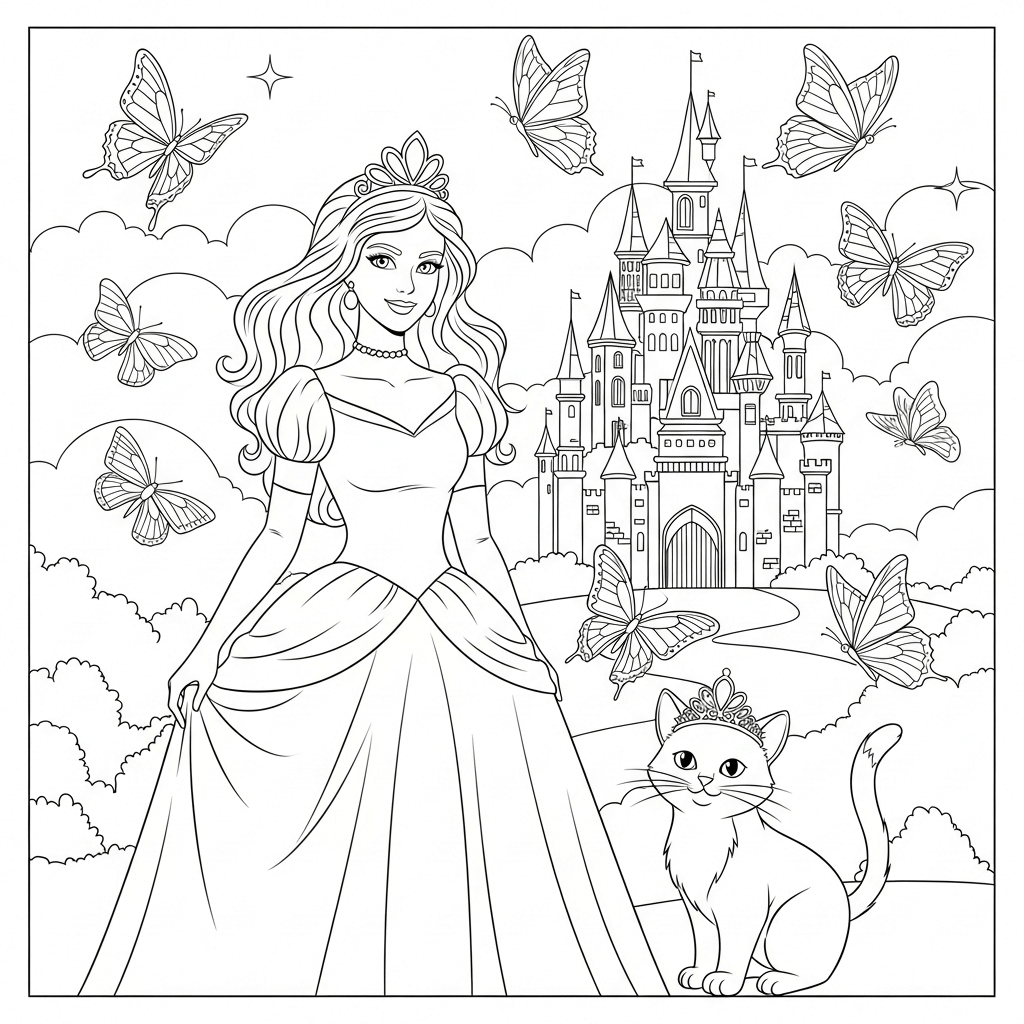 coloriage princesse