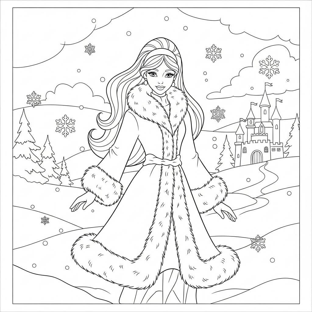 coloriage princesse