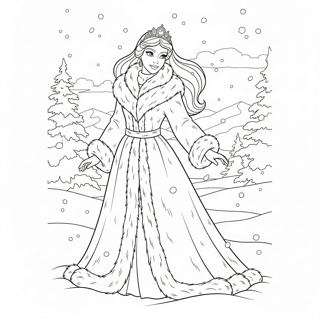 coloriage princesse
