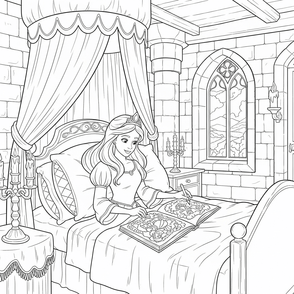 coloriage princesse