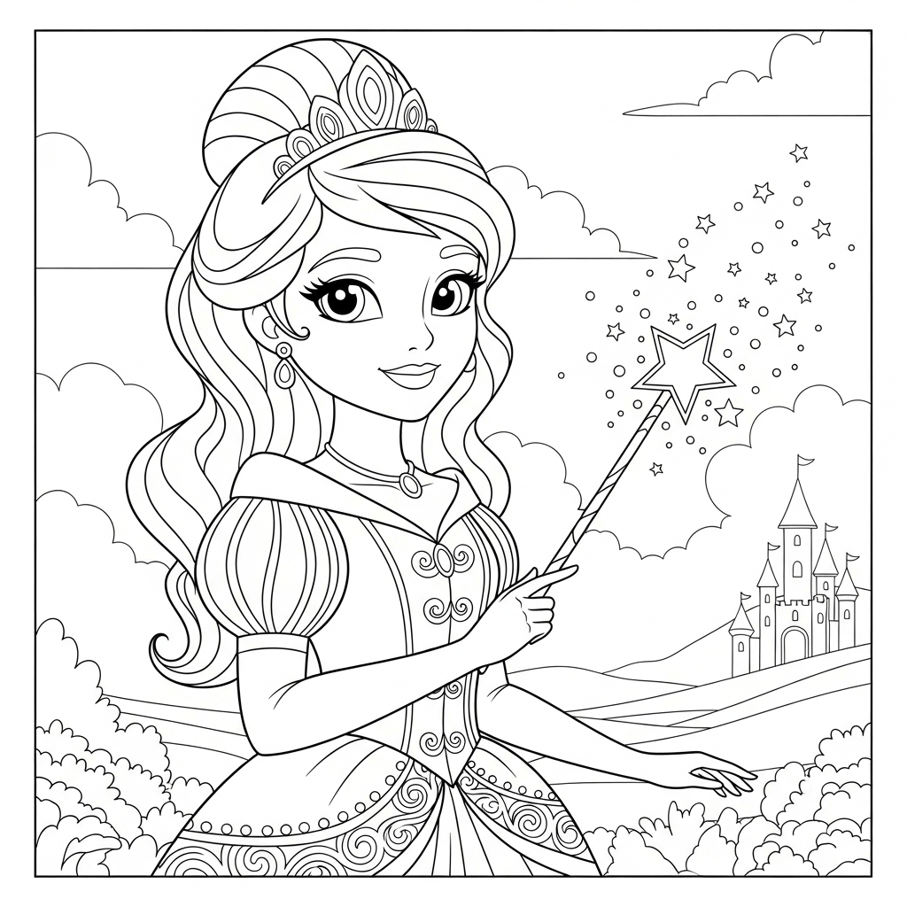 coloriage princesse