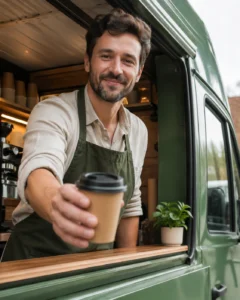Coffee truck owner