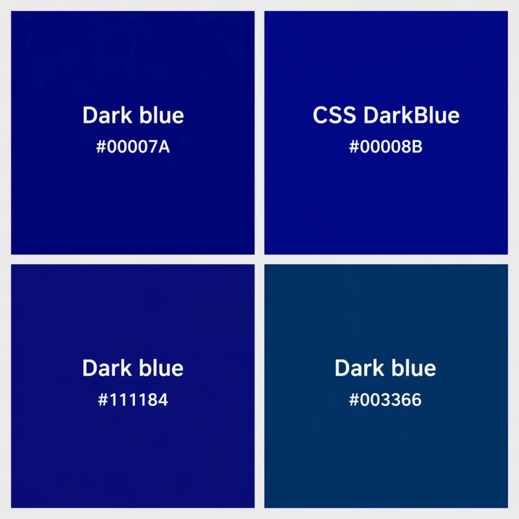 Dark blue hex code