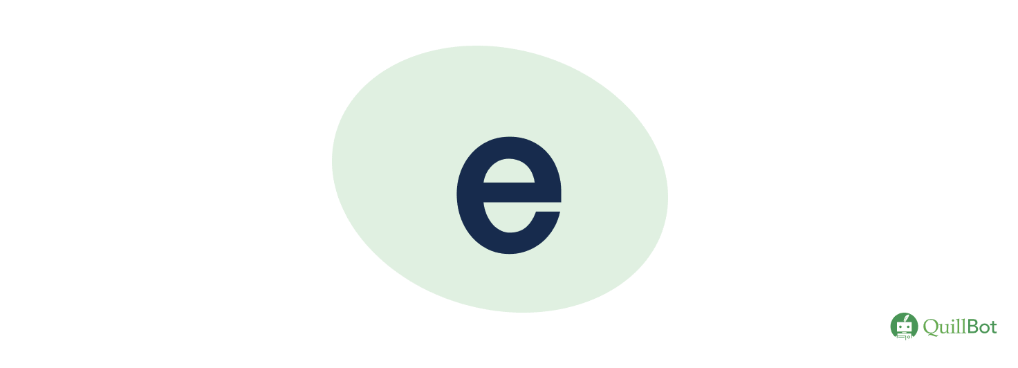 lettre e minuscule
